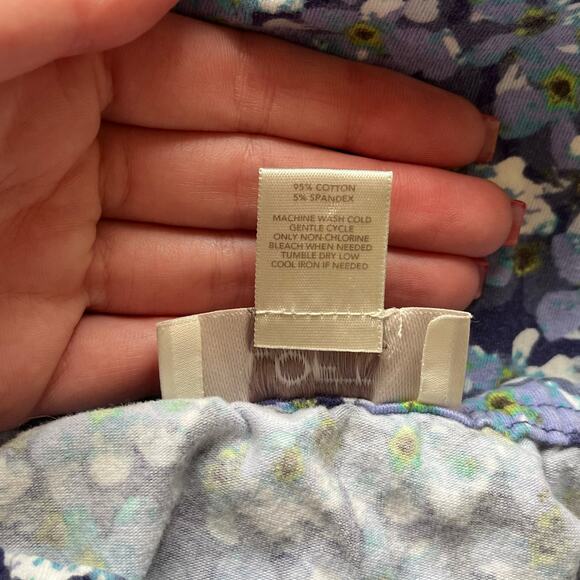 Loft Blue & Green Tank Top Size Large - Picture 4 of 11